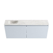 MONDIAZ TURE-DLUX 120cm toiletmeubel Clay. EDEN wastafel Ostra positie links. Zonder kraangat. SW1104821