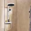 Hansgrohe Rainfinity showerpipe 360 1jet met showertablet 350 mat wit SW918188