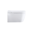 Duravit SensoWash Starck F lite douchewc pack compleet met wandcloset diepspoel spoelrandloos 37.8x57.5cm met closetzitting met deksel wit SW420600