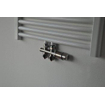 Riko set thermostatisch onderblok recht geborsteld staal SW207713