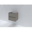 HR badmeubelen Infinity Wastafelonderkast - 60x44.8x55cm - 2 lades - greeploos - beige mat SW872597