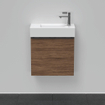 Duravit D-Neo wastafelonderkast 48.4x44x22.2cm Linksdraaiend 1 deur Noten (donker) Mat SW640666