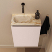 MONDIAZ TURE-DLUX 40cm toiletmeubel Rosee. EDEN wastafel Frappe positie links. Zonder kraangat. SW1102952