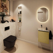 MONDIAZ TURE-DLUX 40cm toiletmeubel Oro. EDEN wastafel Ostra positie links. Zonder kraangat. SW1104960