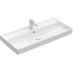 Villeroy & Boch Collaro meubelwastafel 100x47cm met overloop 1 kraangat wit SW358337