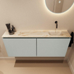 MONDIAZ TURE-DLUX 120cm toiletmeubel Greey. EDEN wastafel Frappe positie rechts. Zonder kraangat. SW1102800