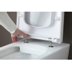 Duravit ME by Starck WC-zitting 43.8x37.4x5.1cm compact met softclose met quickrelease Kunststof wit Glanzend 0293438