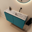 MONDIAZ TURE-DLUX 80cm toiletmeubel Smag. EDEN wastafel Glace positie rechts. Zonder kraangat. SW1103531