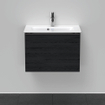 Duravit D-Neo wastafelonderkast 61x44x37.2cm 1 lade Eiken (zwart) Mat SW640829