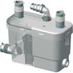 Sanibroyeur Sanivite vuilwaterpomp voor keuken douche bad bidet en wastafel opvoerhoogte 5m of horizontaal 50m wit 0620157