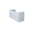 HR badmeubelen Infinity Wastafelonderkast - 120x44.8x55cm - 2 lades - greeploos - enkele sifonuitsparing wit hoogglans SW462495