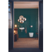 Duravit Me by starck Toiletset wandcloset compact softclose zitting glans wit en fonteinset wit 40x22cm incl fonteinkraan en sifon chroom SW663304