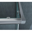 Xellanz Eco hoekinstap cabine met 2 schuifdeuren 1000 x 1000 x 1900 x 5 mm helder glas/chroom SW536668