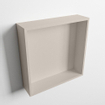 Mondiaz Easy nis 29.5x29.5x8cm - inbouw/opbouw - 1 open vak - Solid surface - Linen SW643622