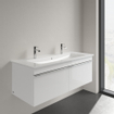 Villeroy en Boch Venticello meubelwastafel met 2 kraangaten 120x50cm met overloop ceramic+ wit 1025107