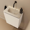 MONDIAZ TURE-DLUX 40cm toiletmeubel Talc. EDEN wastafel Ostra positie midden. Zonder kraangat. SW1104669