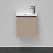 Duravit D-Neo wastafelonderkast 41x44x27.4cm Linksdraaiend 1 deur Linnen Mat SW640738