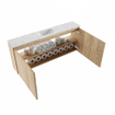 MONDIAZ TURE-DLUX 120cm toiletmeubel Washed Oak. EDEN wastafel Opalo positie midden. Met 1 kraangat. SW1104635
