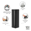 Brabantia NewIcon Pedaalemmer - 30 liter - kunststof binnenemmer - matt black SW1026546