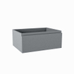 Mondiaz FOGE wastafelonderkast - 60x45x25cm - 1 lade - uitsparing midden - softclose - Plata SW1015285