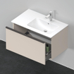 Duravit D-Neo wastafelonderkast 81x44x46.2cm 1 lade Taupe Mat SW640807