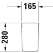 Duravit ME by Starck sifonkap voor fontein met wondergliss wit SW84165