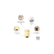 Brabantia NewIcon Pedaalemmer - 5 liter - kunststof binnenemmer - mellow yellow SW1026500