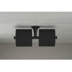 Duravit Starck T Toiletrolhouder - dubbel - zonder klep - zwart mat SW297075