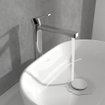Villeroy & Boch Architectura Eengreeps wastafelkraan - verhoogd - met Push-Open afvoergarnituur - chroom SW974136