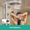 Hansgrohe Rainfinity showerpipe 250 1jet showertablet 350 mat wit SW918223