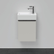 Duravit D-Neo wastafelonderkast 36.4x44x22.2cm Linksdraaiend 1 deur Betongrijs Mat SW640680