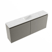 MONDIAZ TURE-DLUX Toiletmeubel - 120cm - Smoke - EDEN - wastafel Opalo - positie midden - Zonder kraangat SW1126219