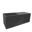 Wiesbaden Julia fontein Solid surface met nis 54 x 20 x 20 cm mat zwart SW641780
