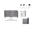 Sanicare Handdoekradiator Middenaansluiting Recht SW23082