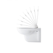 Duravit D-code WC-zitting 44.3x35.9x5cm met softclose Kunststof wit Glanzend SW46981