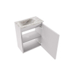 MONDIAZ TURE-DLUX 40cm toiletmeubel Cale. EDEN wastafel Glace positie links. Zonder kraangat. SW1103177