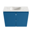 MONDIAZ TURE-DLUX 60cm toiletmeubel Jeans. EDEN wastafel Ostra positie midden. Met 1 kraangat. SW1104886
