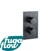 FugaFlow Eccelente Sobrado Badkamer Thermostatische Inbouwkraan - inbouwdeel - Gun Metal PVD SW1123319