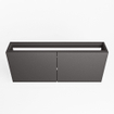 Mondiaz FOWY fonteinonderkast - 90x22x50cm - 2 deuren - push to open - softclose - Dark Grey SW1016890