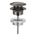 GROHE afvoergarnituur push open hard graphite SW236984