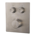 Wiesbaden Caral Klik Pro inbouw thermostatisch douchekraan 2 functies met inbouwdeel geborsteld staal SW717731