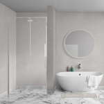 Aqua Vista Oria Linea nisdeur - 70x200cm - incl. montageset - Chroom SW1244151