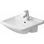 Duravit Philippe Starck 3 halfinbouw wastafel 55x46cm wit 0316415