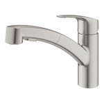 GROHE Eurosmart Keukenkraan - supersteel geborsteld SW536471