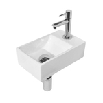 Best Design Wonder fonteinset 29x18x9.5cm 1 kraangat rechts met kraan sifon en afvoerplug keramiek wit SW27972