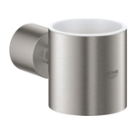 GROHE Atrio Bekerhouder - 5.6x10.2x3.5cm - zonder glas - supersteel SW224933
