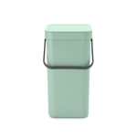 Brabantia Sort & Go Afvalemmer - 12 liter - hengsel - met beugel - jade green SW1117365