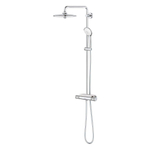 GROHE Euphoria Regendoucheset Opbouw- hoofddouche 26cm - massage handdouche rond - thermostatisch - watersaving - chroom SW536472