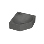 INK Matrix hoekfontein - 27x27x10cm - 1 kraangat - Quartz grijs SW647503