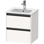 Duravit Ketho.2 wastafelonderkast 51x42x54.9cm geschikt voor 1 waskom Spaanplaat wit Mat SW772740